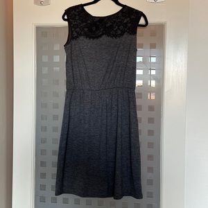 Ann Taylor loft gray dress